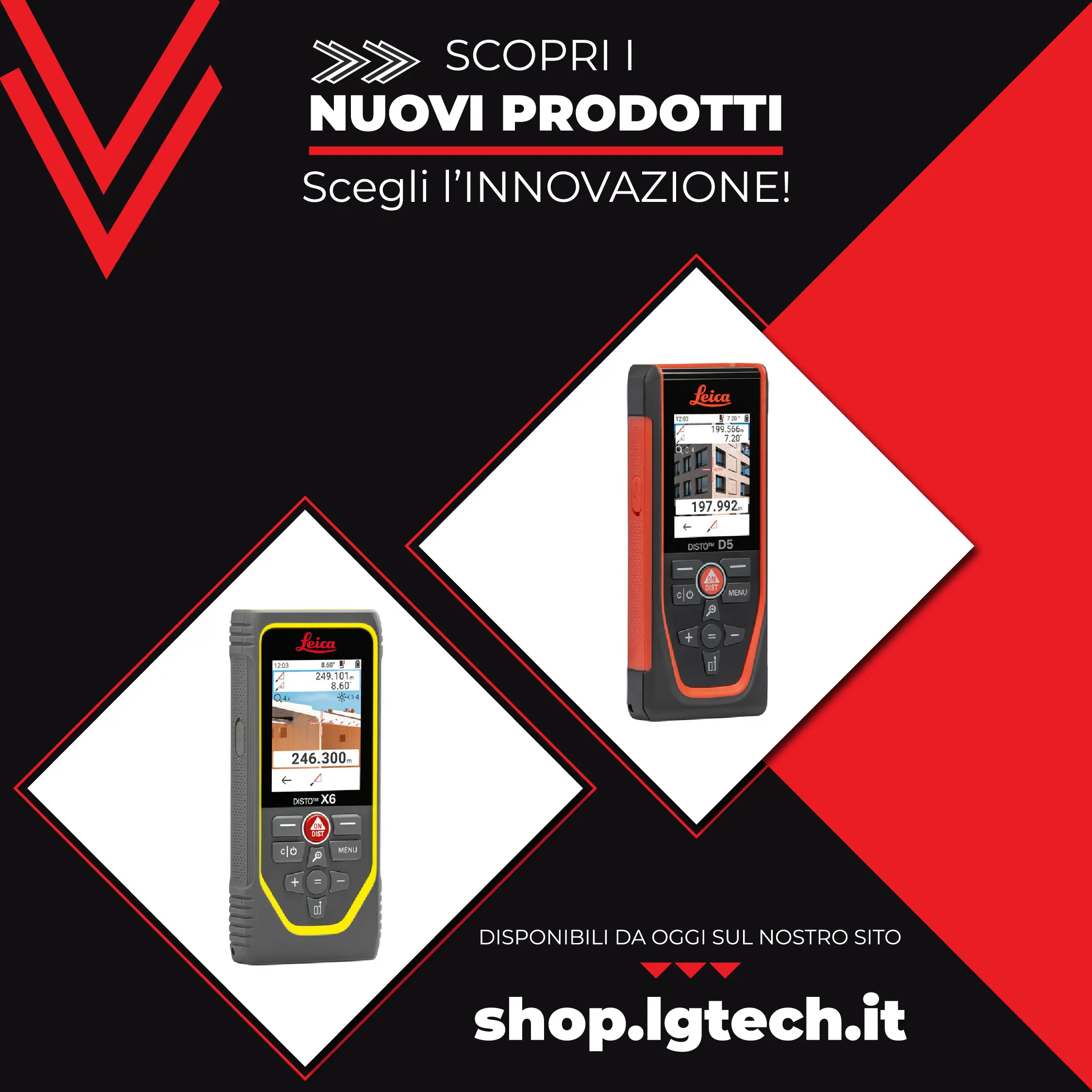 Scopri due prodotti rivoluzionari: Leica DISTO X6 e Leica DISTO D5