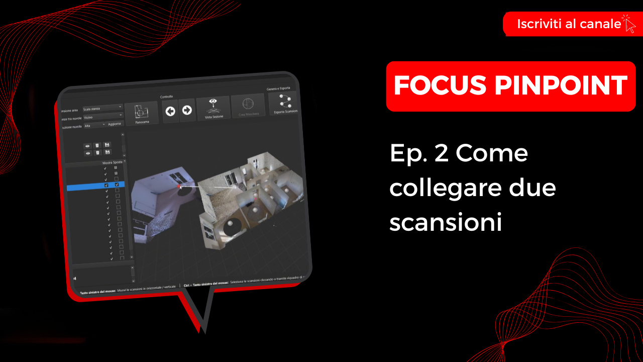 Focus PinPoint: Come collegare due scansioni 